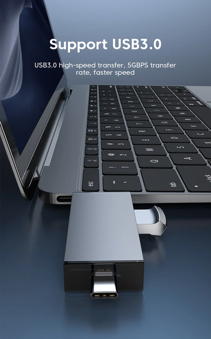 7-in-1 Universal USB 3.0 Memory Card Reader & Type-C OTG Adapter