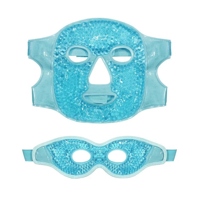 Gel Face Cooling Mask - Hot & Cold Therapy for Puffiness & Skin Firming