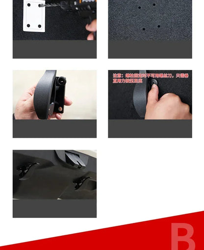 2PCS Car Trunk Umbrella & Grocery Hooks - Universal Organizer Clip