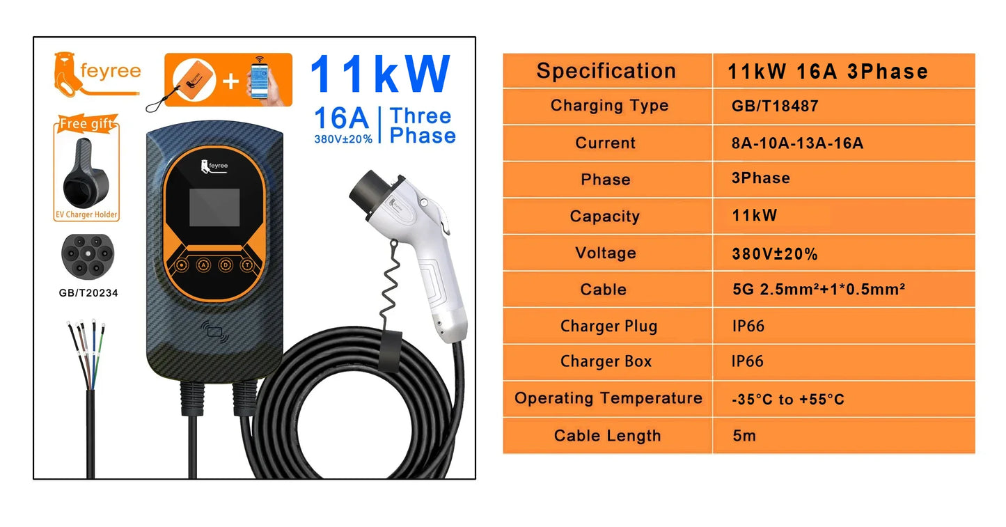 Smart EV Wallbox Charger - WiFi APP Control GB/T Electric Vehicle Charging Station