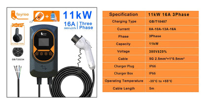 Smart EV Wallbox Charger - WiFi APP Control GB/T Electric Vehicle Charging Station