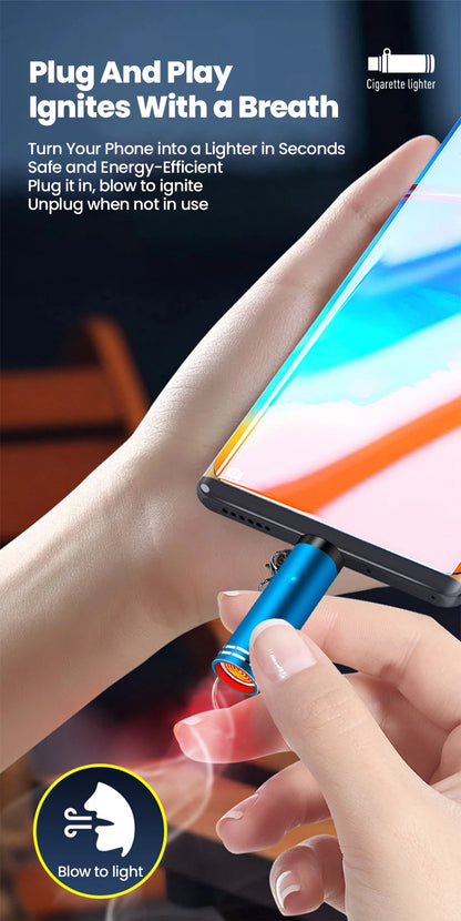 Mini USB-C Portable Cigarette Lighter - Instant Flameless Igniter
