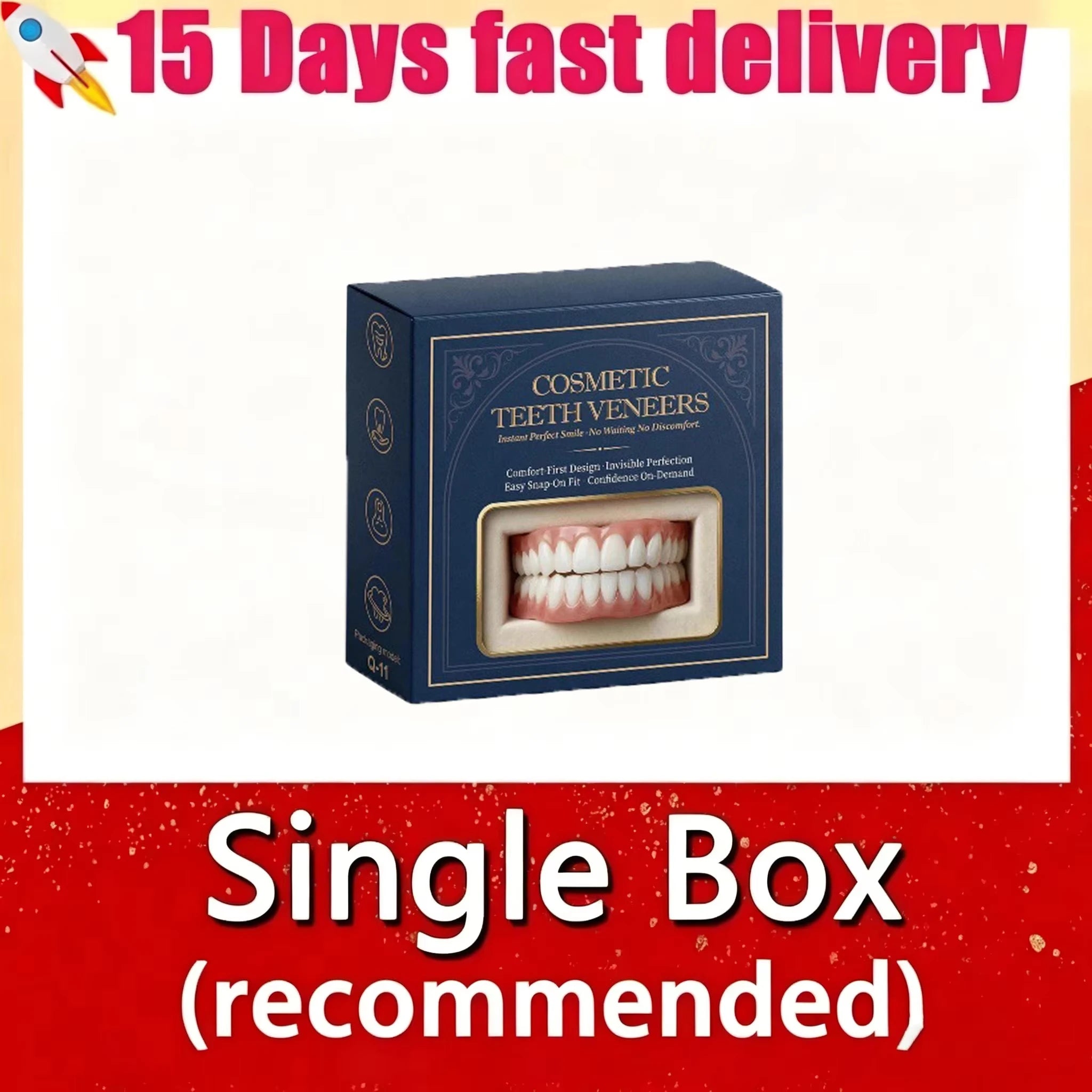 Cosmetic Snap-On Teeth Veneers for Instant Smile Makeover & Comfort - 15