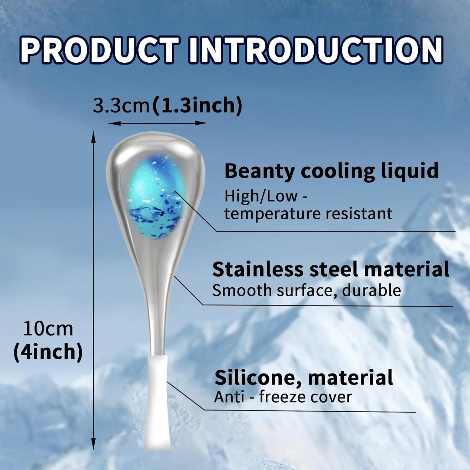 Stainless Steel Facial Cryo Sticks for Skin Tightening and Puffiness Relief - 5