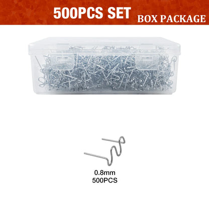 Stainless Steel Hot Staples for Plastic Repair Gun - 0.6mm & 0.8mm Welding Staples Kit