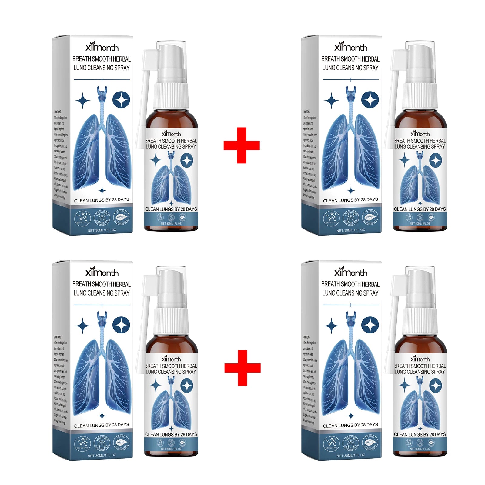 Herbal Lung Cleansing & Nasal Care Spray - Natural Throat & Respiratory Support - 13