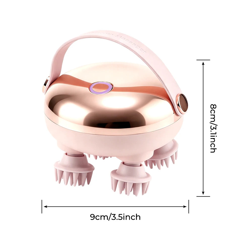 Electric Scalp and Body Massager - Portable Waterproof Handheld Relaxation Tool - 14
