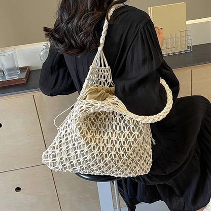 Luxury Boho Knitted Beach Tote
