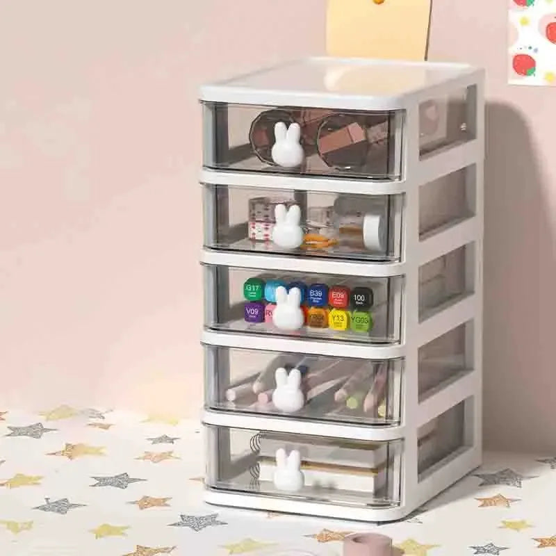 2-5 Tier Clear Desktop Drawer Organizer for Desk & Vanity - 18