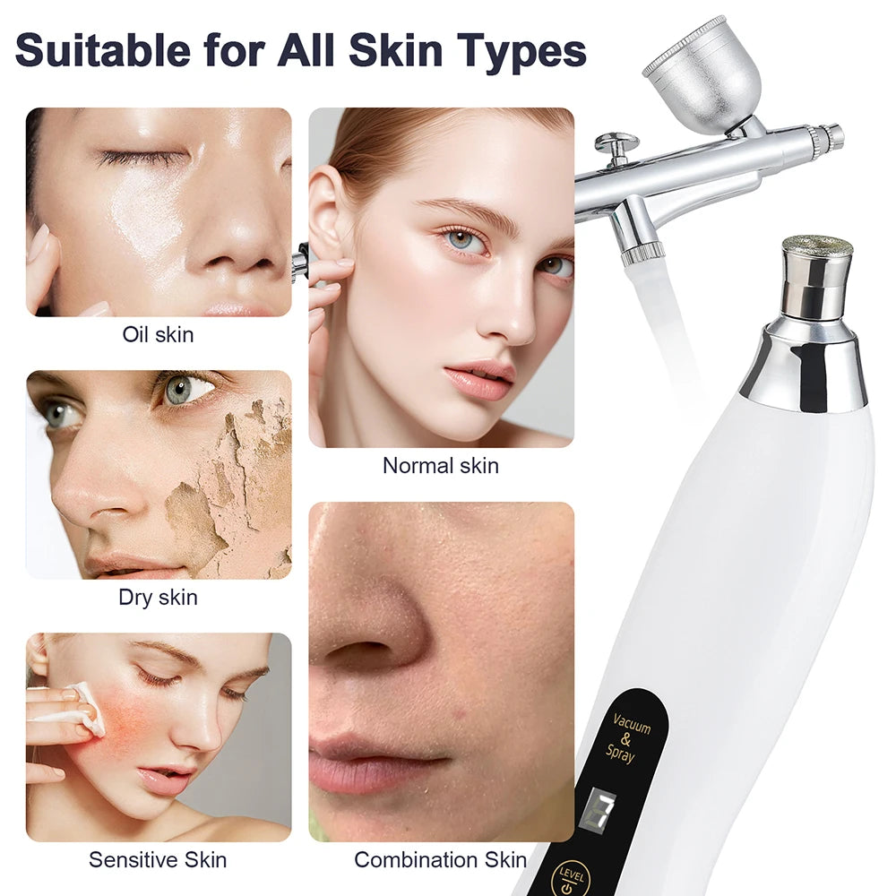2-in-1 Diamond Microdermabrasion Machine & Hydrating Airbrush