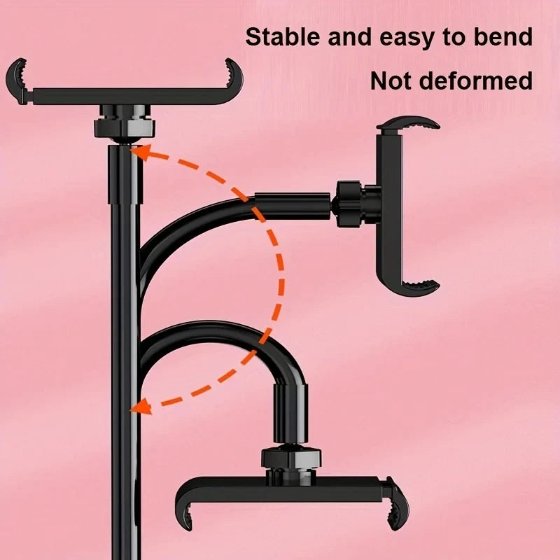 Foldable Bedside Phone & Tablet Stand - Adjustable Lazy Holder for iPad