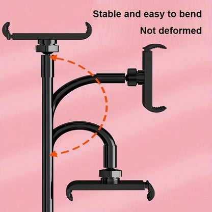 Foldable Bedside Phone & Tablet Stand - Adjustable Lazy Holder for iPad