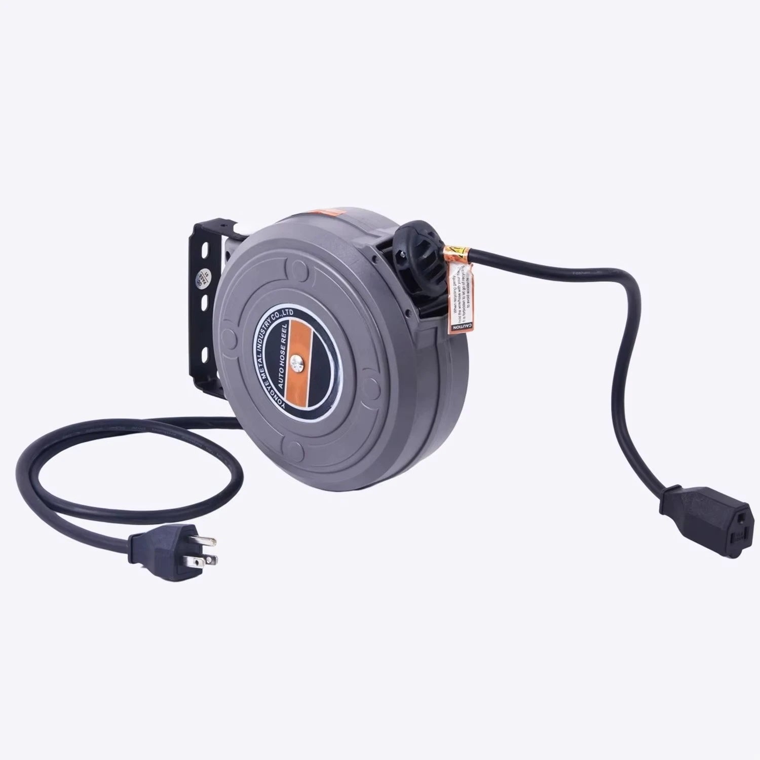Retractable Electric Cable & Hose Reel - 6m Auto-Rewind Wall Mount Organizer - 3