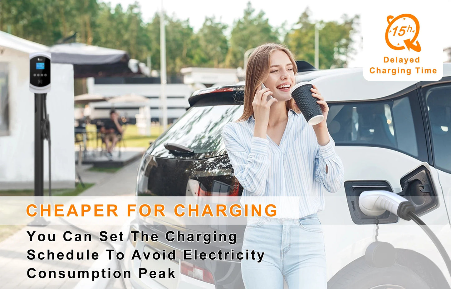 Smart EV Wallbox Charger - 22KW Type 2 Electric Vehicle Charging Station