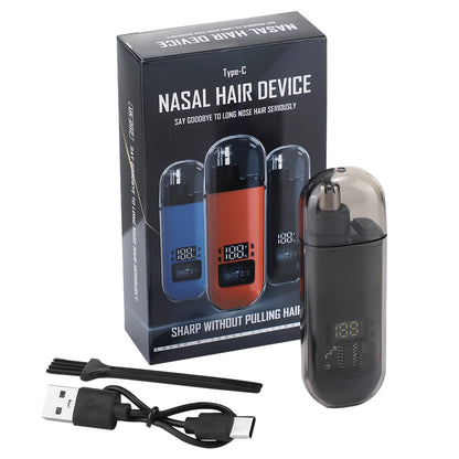 Portable Electric Nose Hair Trimmer USB Rechargeable Painless Grooming Device