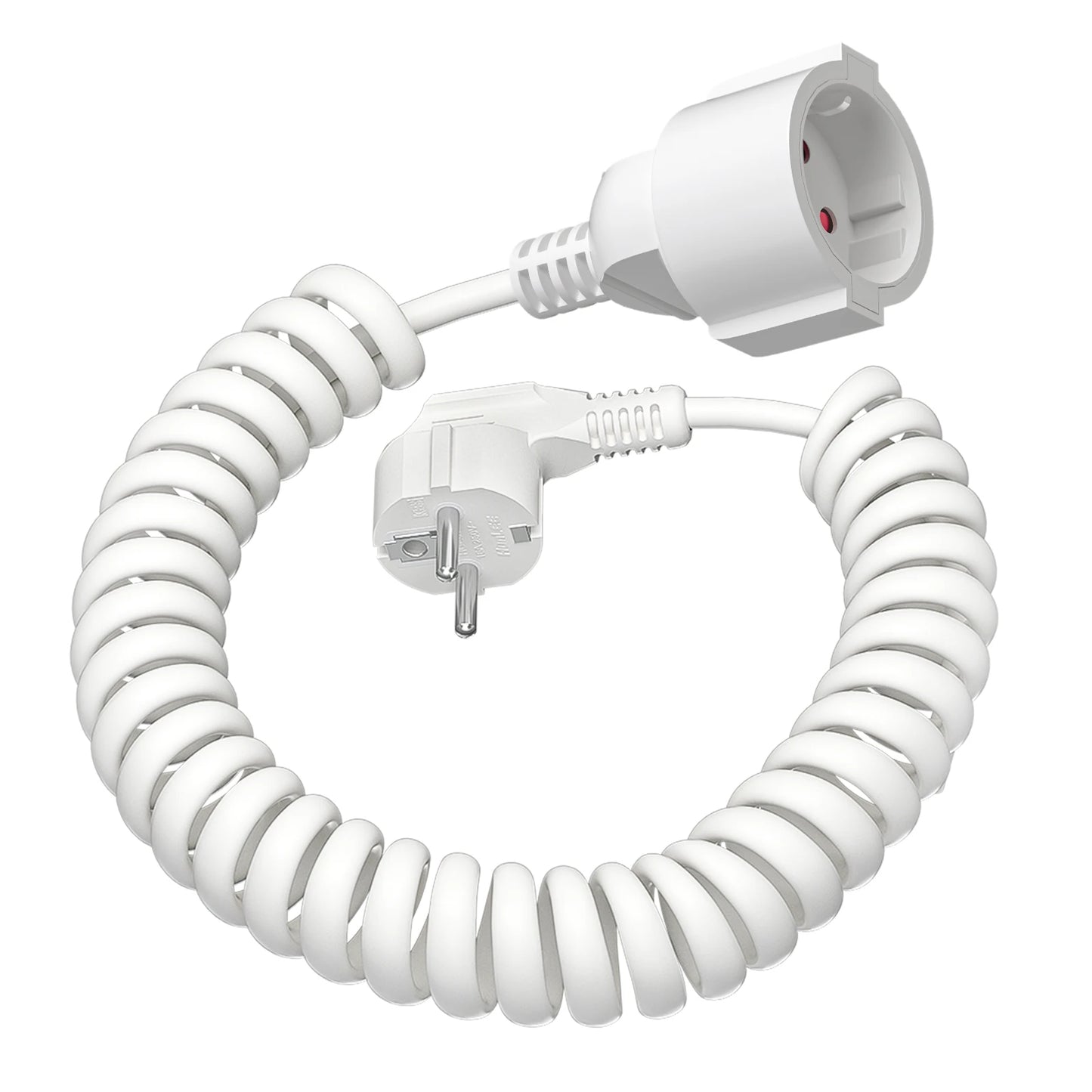 Heavy-Duty EU Schuko Extension Cord - 2m to 10m Grounded Power Cable