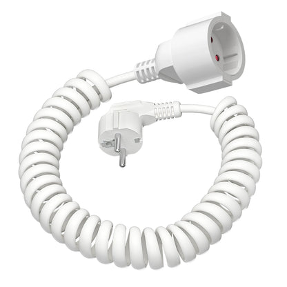 Heavy-Duty EU Schuko Extension Cord - 2m to 10m Grounded Power Cable