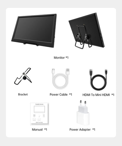 11.6" Portable IPS Monitor - Full HD Laptop Second Screen for Gaming & Work