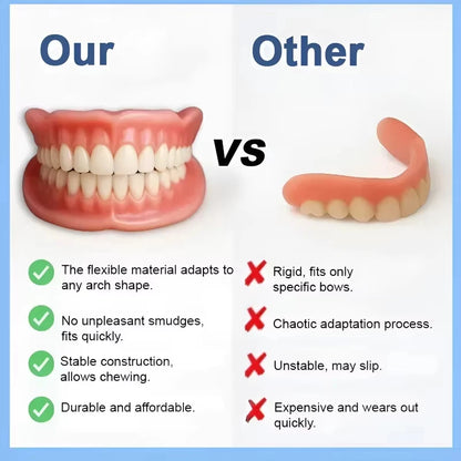 Cosmetic Snap-On Teeth Veneers for Instant Smile Makeover & Comfort