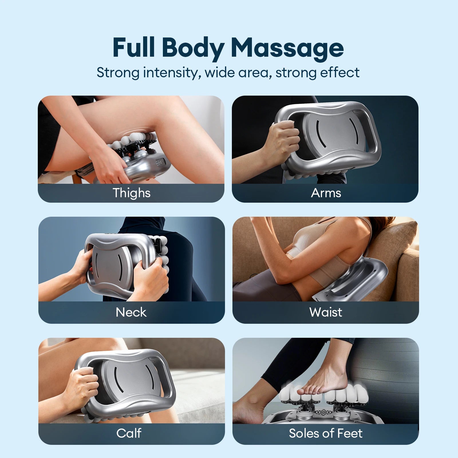 48-Head Deep Tissue Fascia Massager for Full Body Muscle Relief - 3