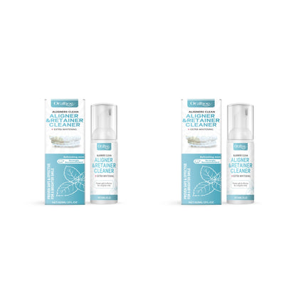 Aligner and Retainer Cleaning Foam Mousse with Whitening Effect