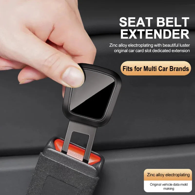 Universal Car Seat Belt Extender - Durable Safety Buckle Clip 2-Pack