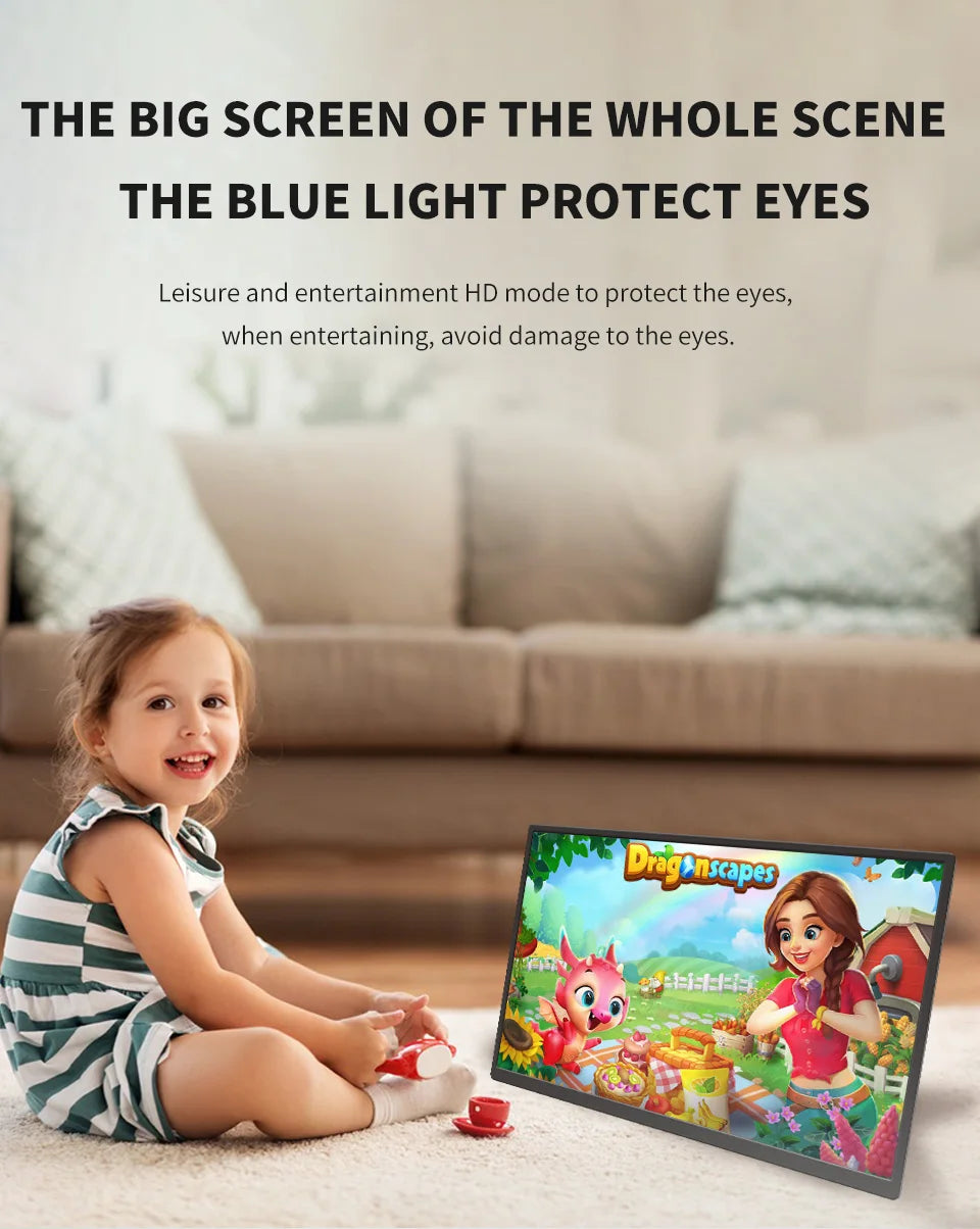 18.5" Portable 120Hz Monitor - 1080P IPS Full HD Laptop Second Screen - 12