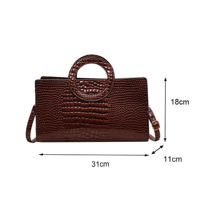 Luxury Crocodile Pattern Tote