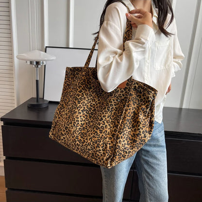 Luxury Leopard Print Tote Bag