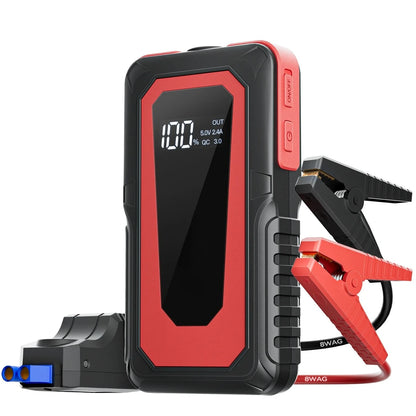 2000A Portable Car Jump Starter - 12V Auto Battery Booster Power Bank
