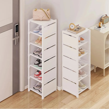 Stackable Narrow Shoe Storage Rack Organizer