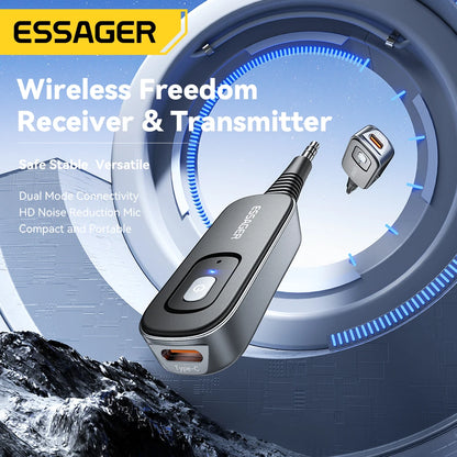 Essager 2-in-1 Bluetooth 5.1 Transmitter & Receiver for TV, Car & Audio