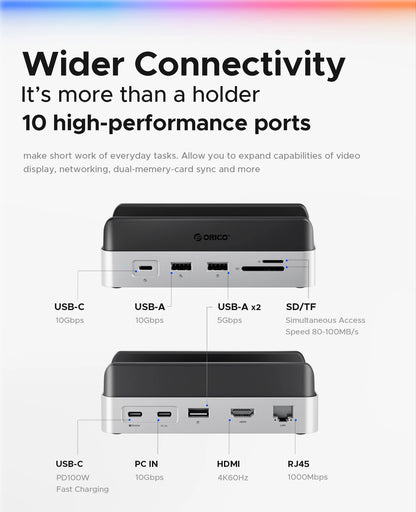 Mac Mini M4 Storage Expansion Docking Station with M.2 SSD Slot