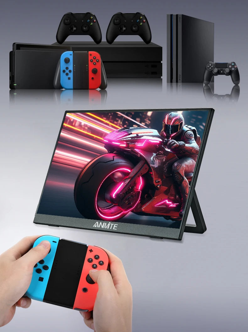 16-Inch Portable 1200P HDR Monitor - Touch/Non-Touch IPS Gaming Display - 9