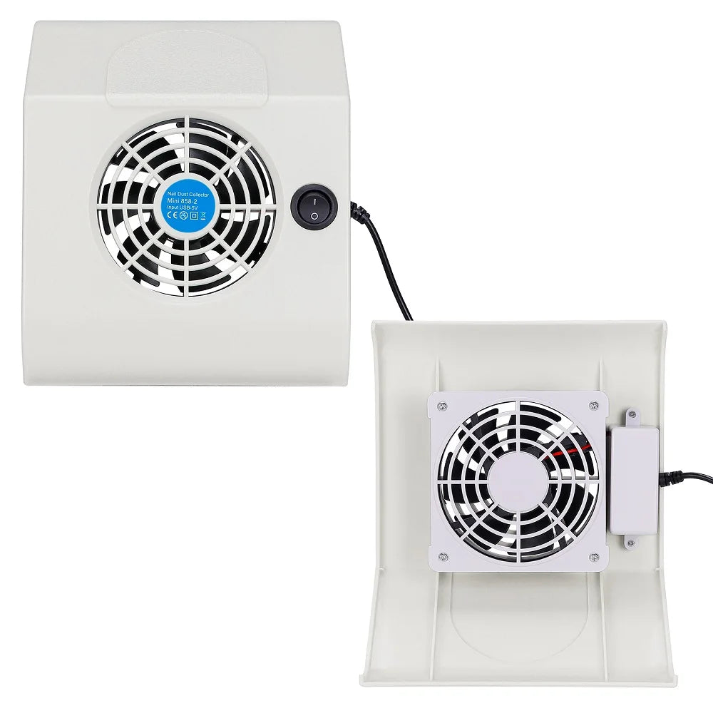 Portable USB Nail Dust Collector 24W Manicure Vacuum Extractor