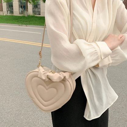 Luxury Quilted Heart Tote