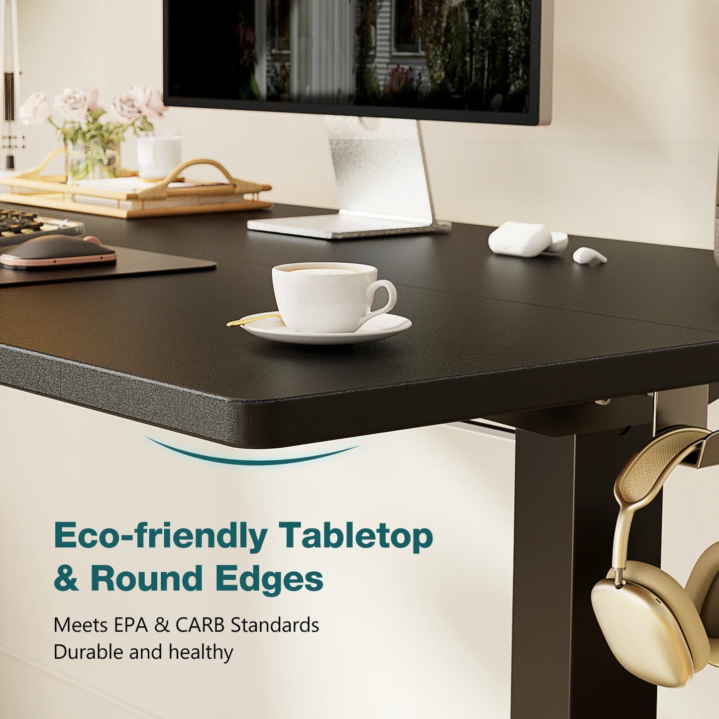 Electric Height Adjustable Standing Desk | Ergonomic Sit-Stand Workstation