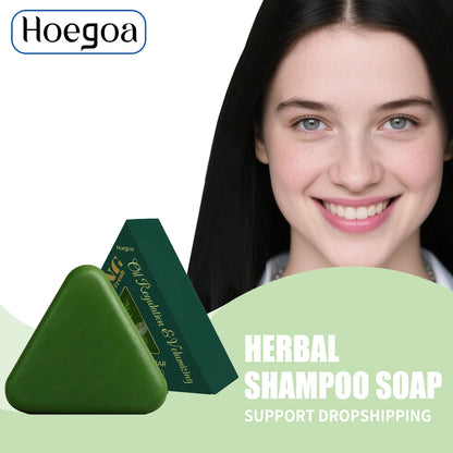 Natural Herbal Hair Growth Shampoo Bar - Anti-Hair Loss & Oil Control Soap