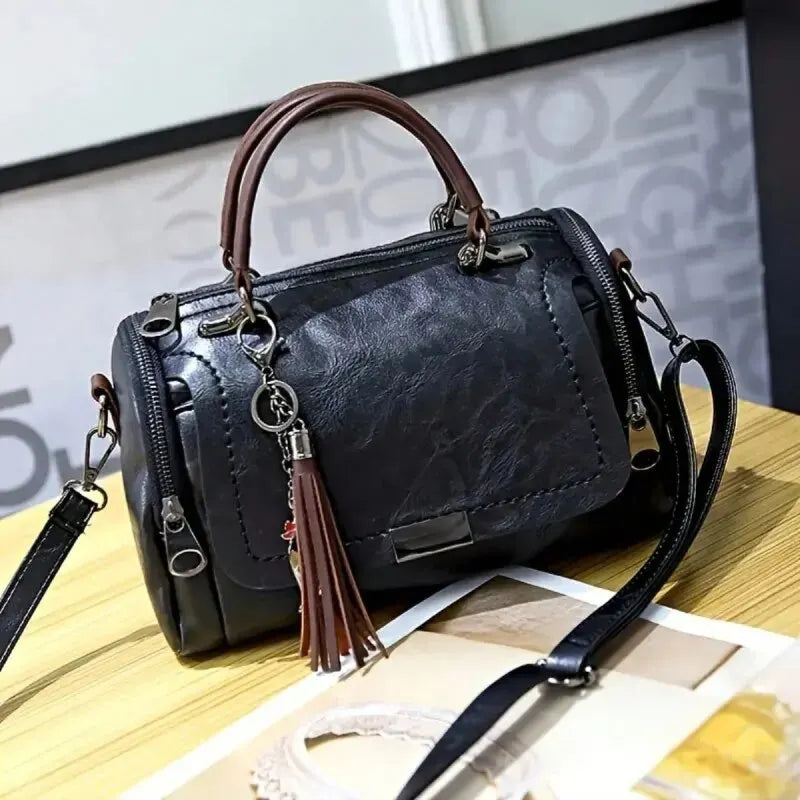 Luxury Tassel Boston Tote