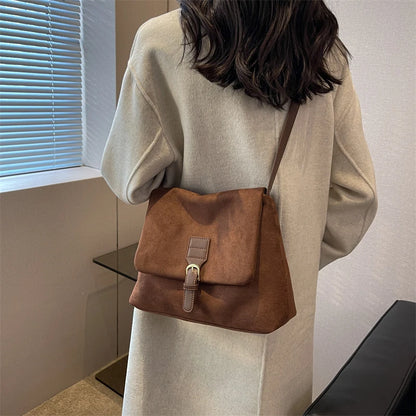 Luxury Vintage Suede Hobo Bag