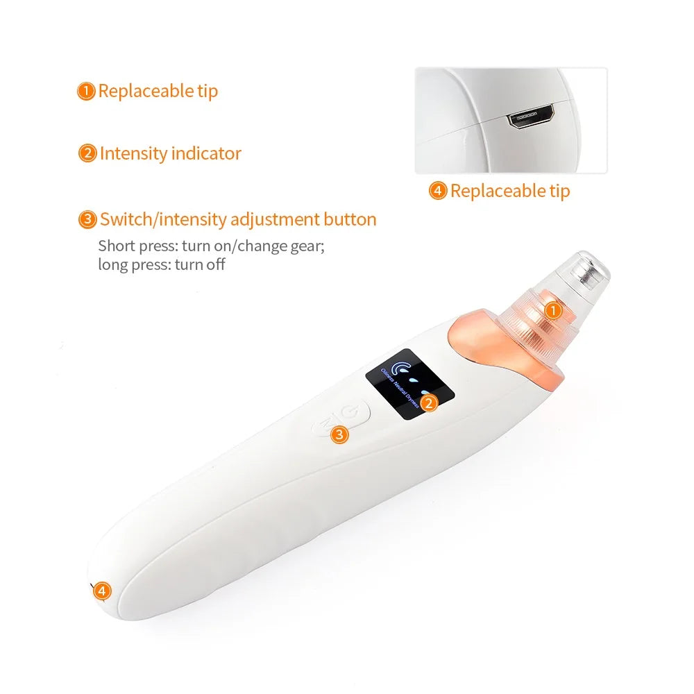 Electric Vacuum Blackhead Remover & Facial Pore Cleanser - 17