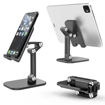 Foldable Desktop Phone & Tablet Stand - Adjustable Universal Holder