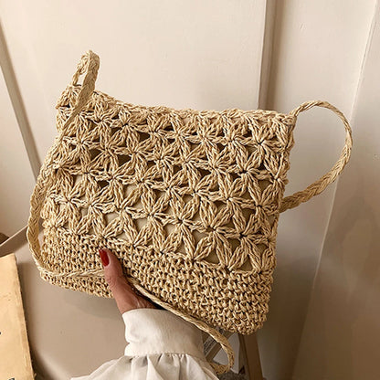 Luxury Woven Straw Crossbody