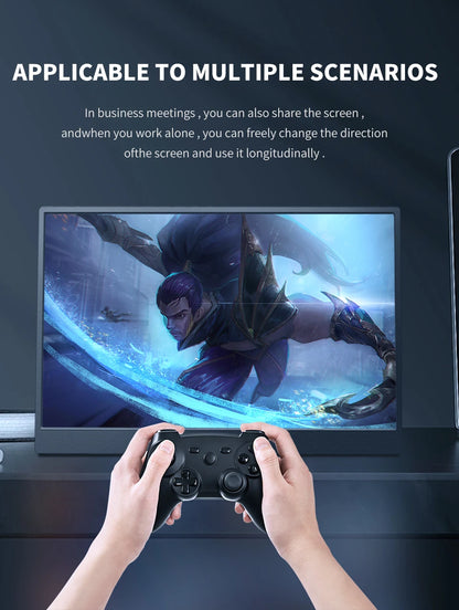 14" Portable Touch Screen Monitor - 1080P FHD IPS Gaming Display