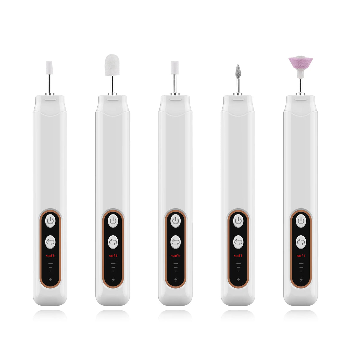 Professional Cordless Electric Nail File Set for Manicure and Pedicure