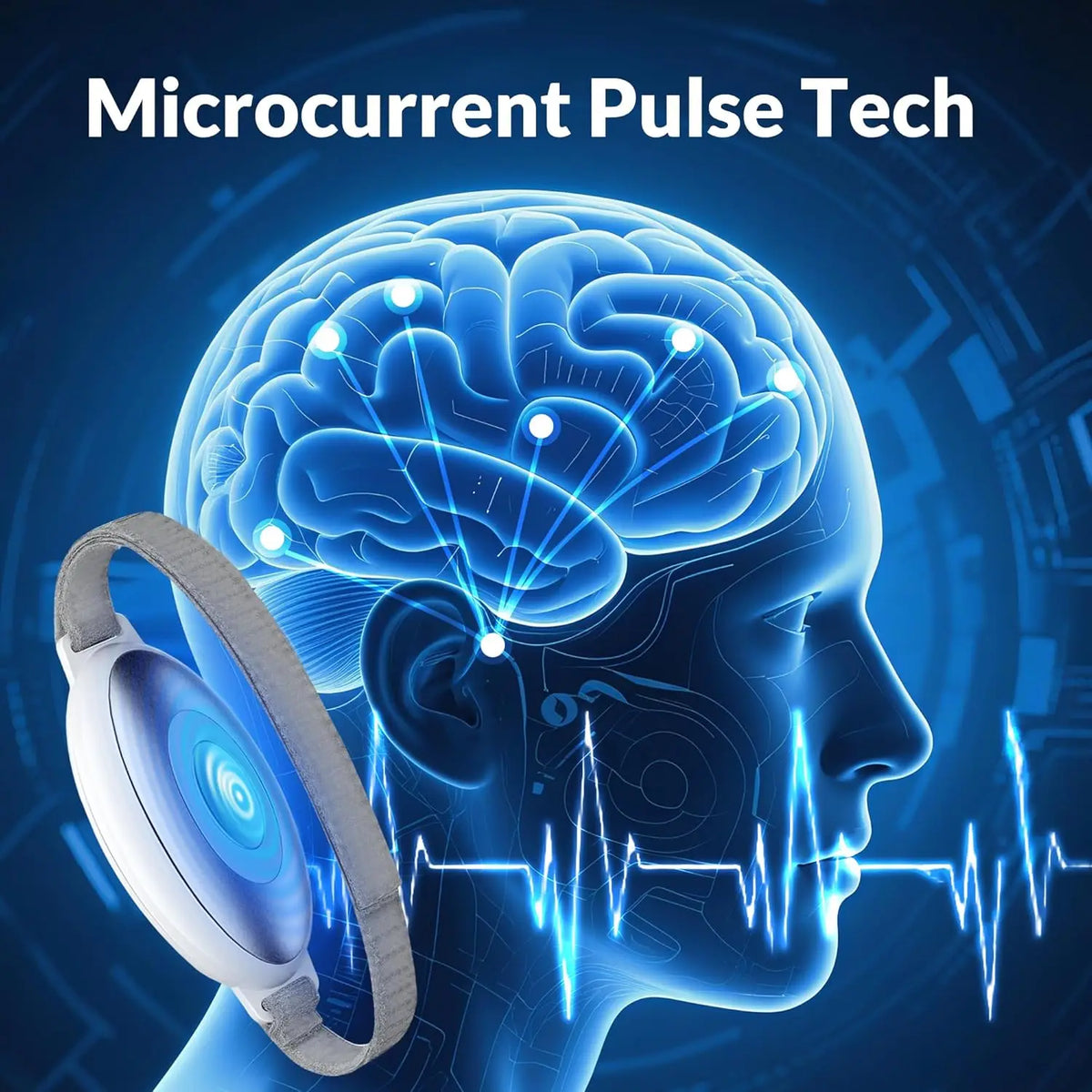 Handheld Sleep Aid Device - Portable Microcurrent Insomnia & Anxiety Relief Massager