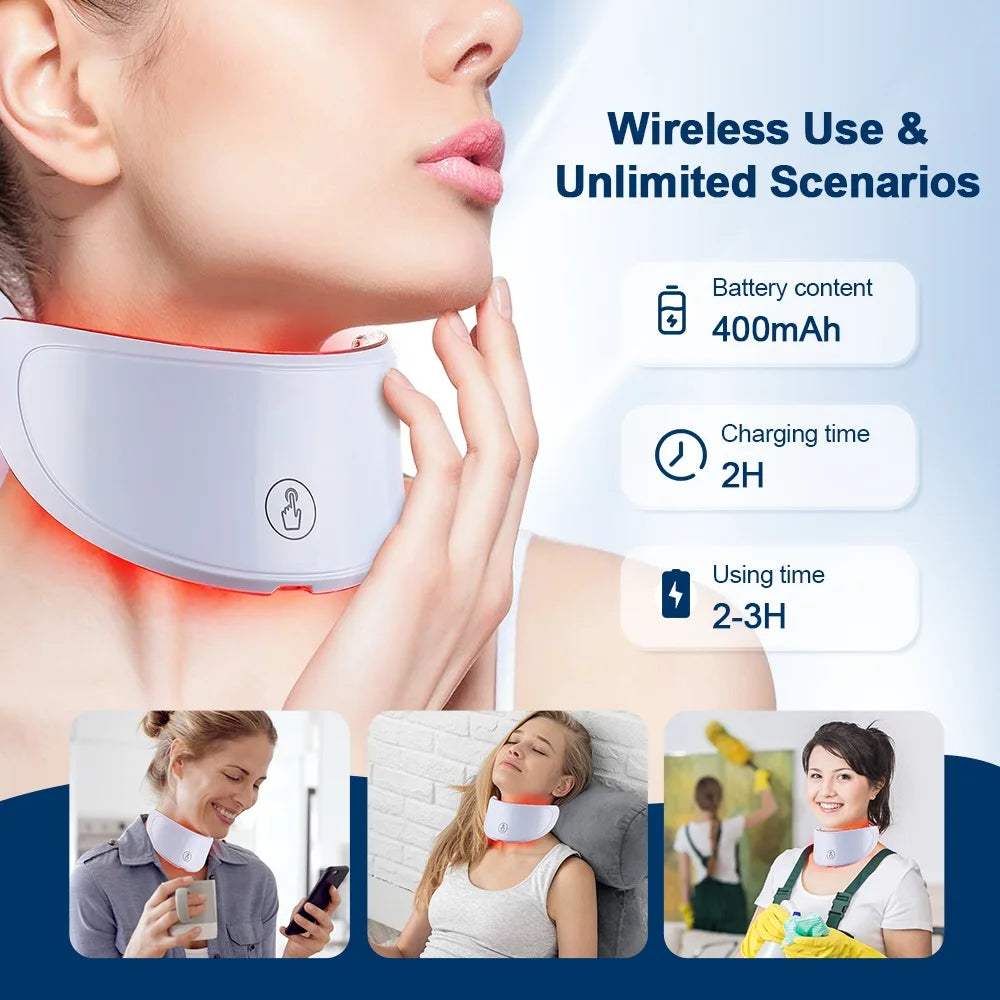 7-Color LED Neck Mask - Anti-Wrinkle & Skin Firming - 17