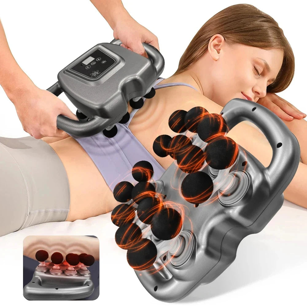16-Head Deep Tissue Muscle Massage Gun - Percussion Massager