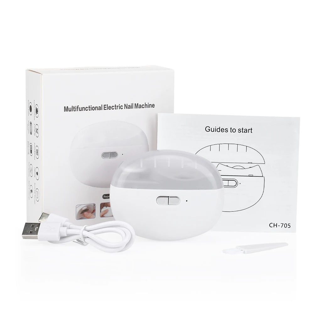 Automatic Electric Nail Clipper and Trimmer with LED Light
