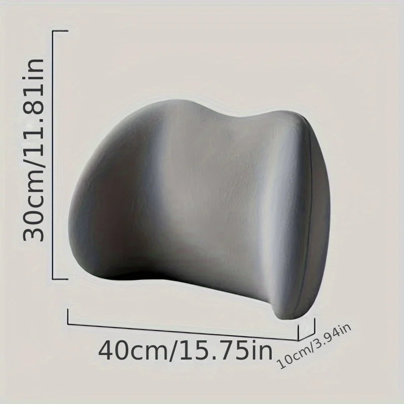 Ergonomic Memory Foam Lumbar Support Pillow for Office & Car Seat - 5